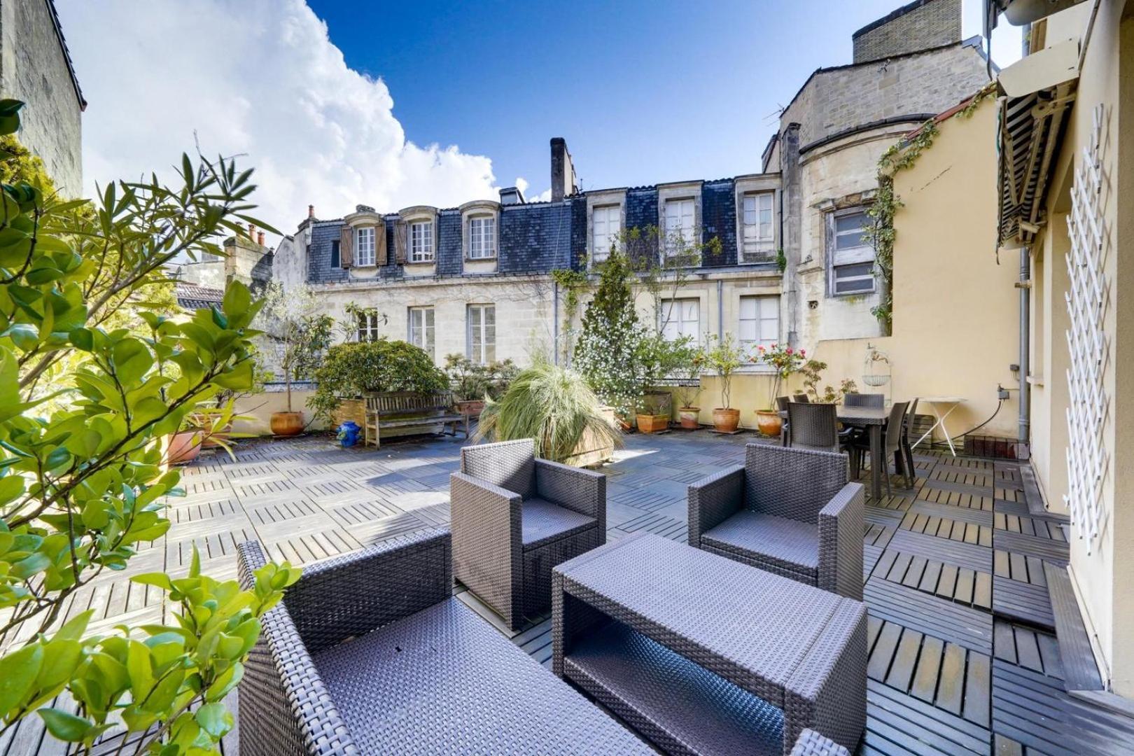 Lovely Apartment With Exceptional Terrace Bordeaux Dış mekan fotoğraf